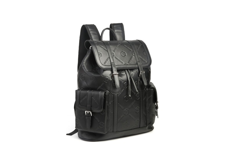 PU leather men's rucksack