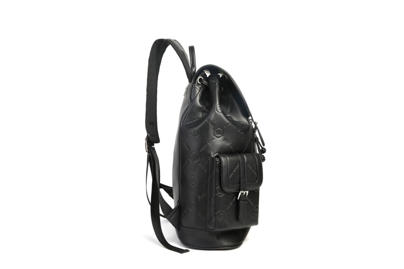 PU leather men's rucksack