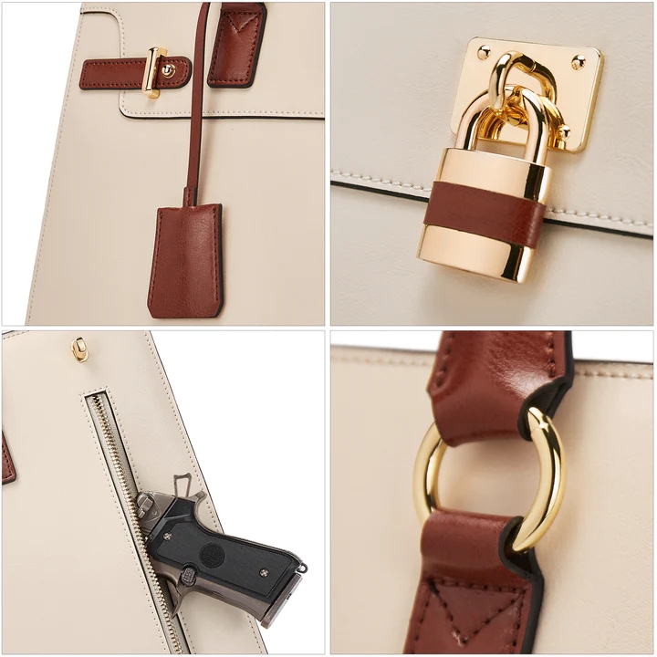 Women's PU leather tote bag