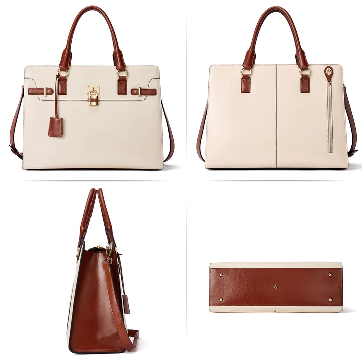 Women's PU leather tote bag