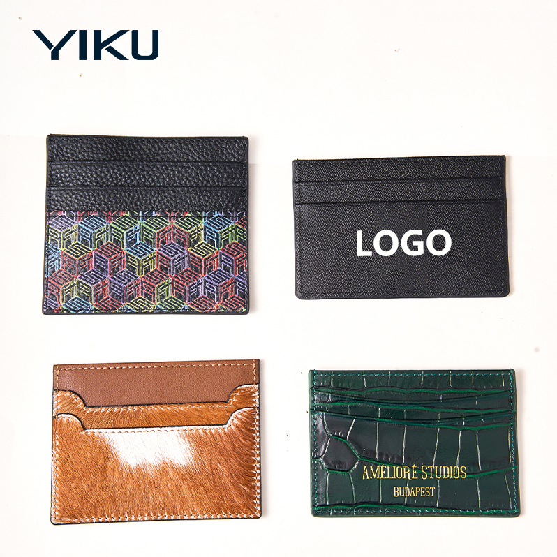 Italian vegetable-tanned RFID blocking genuine leather card holder