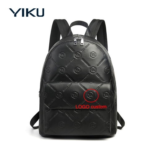 PU leather backpack