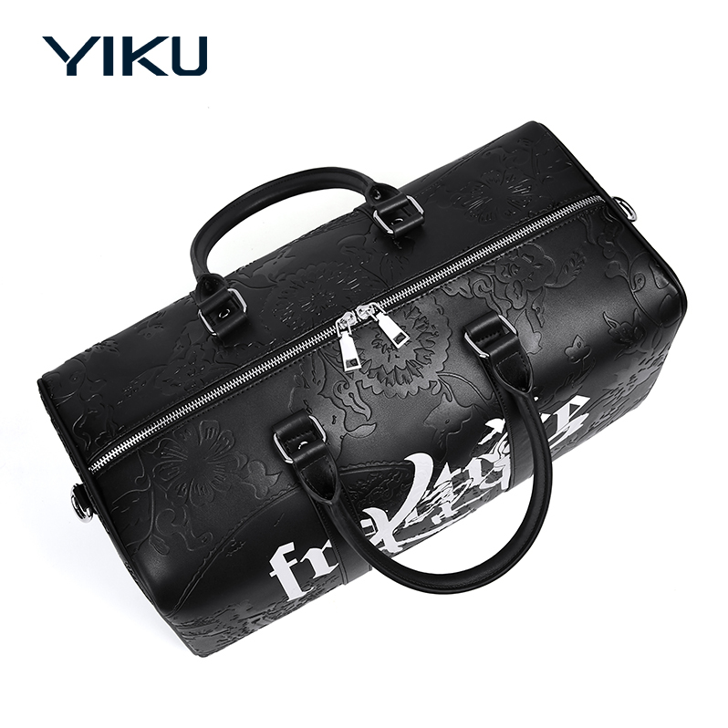 PU Leather Carry-On Tote Bag - Water-Resistant Lightweight Travel Hand Luggage for Business Trips