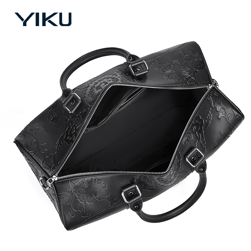 PU Leather Carry-On Tote Bag - Water-Resistant Lightweight Travel Hand Luggage for Business Trips