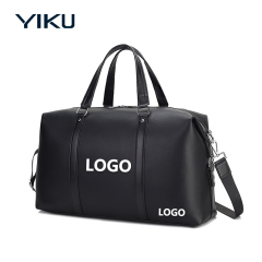 Luxury Leather Weekender Bag - Vintage Vintage Travel Carryall with Brass Hardware