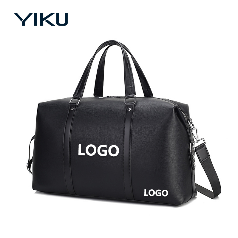 Luxury Leather Weekender Bag - Vintage Vintage Travel Carryall with Brass Hardware