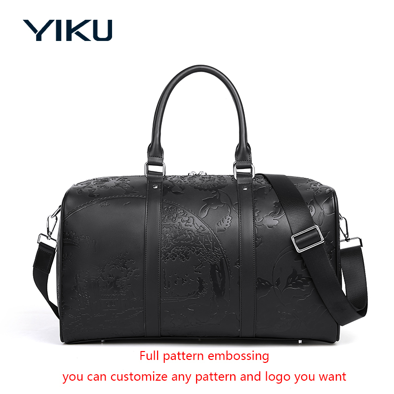 PU Leather Carry-On Tote Bag - Water-Resistant Lightweight Travel Hand Luggage for Business Trips