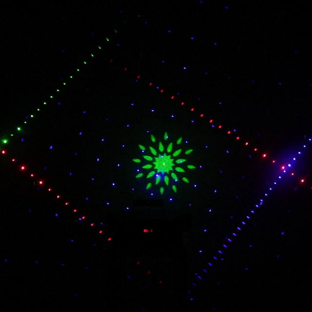 Six Eyes Red Green Blue Scan Full Color Laser Stage Effect DMX512 Lighting For DJ Disco KTV Party Nightclub And Dance Floor