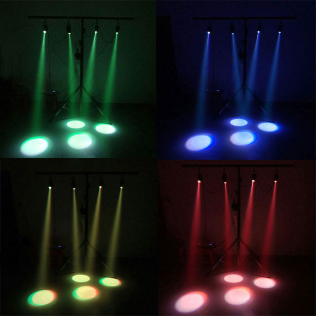 Mini LED Spotlight 10W Lighting Stage Light  With DMX512 For Disco DJ Party Decoration