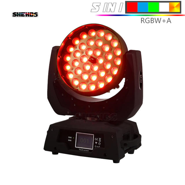 SHEHDS LED Wash Zoom 36x15W RGBWA Moving Head Lighting For Stage Effect