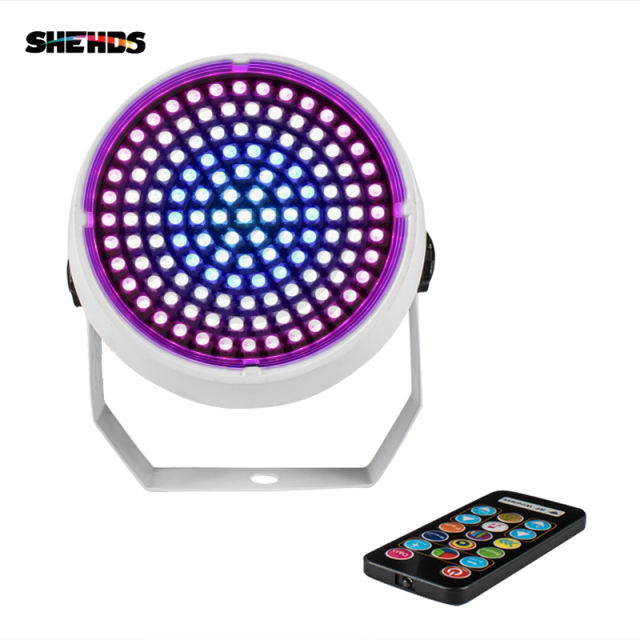 SHEHDS 127WRGB Wireless Control Led Disco Light DJ RGB Stage Light DMX 512 LED Strobe Flash Disco Lamp Holiday Party Flash Light