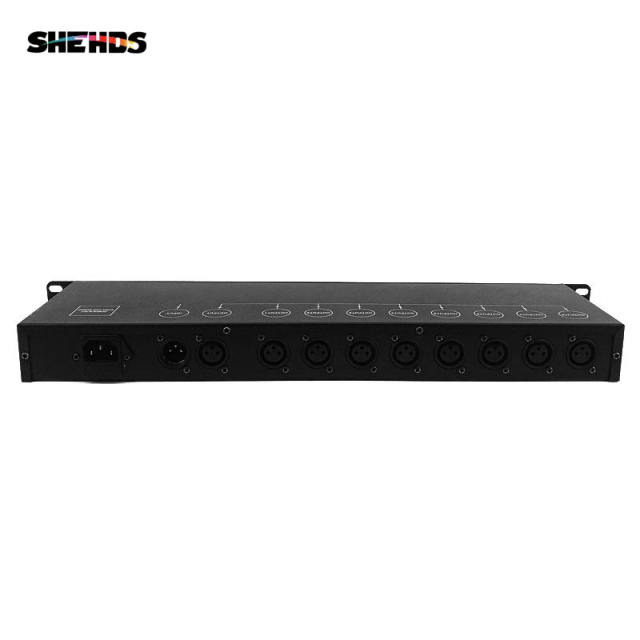 Stage Light Controller DMX512 Splitter Light Signal Amplifier Splitter 8 Way DMX Distributor For stage Equipment