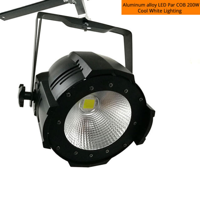 Novelties LED 200W COB Par Lights Aluminum Housing Cool White/Warm White Color With Barn doors For Stage/Theater/Small Club And Bars Lighting