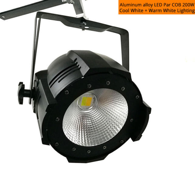 Novelties LED 200W COB Par Lights Aluminum Housing Cool White/Warm White Color With Barn doors For Stage/Theater/Small Club And Bars Lighting