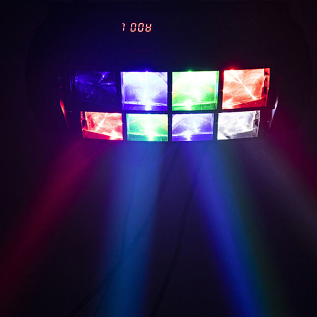 Mini LED Beam 8x6W Spider Light RGBW Laser DJ Show Moving Head Lighting