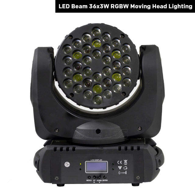 LED Beam 12x12W /36x3 RGBW Moving Head Lighting