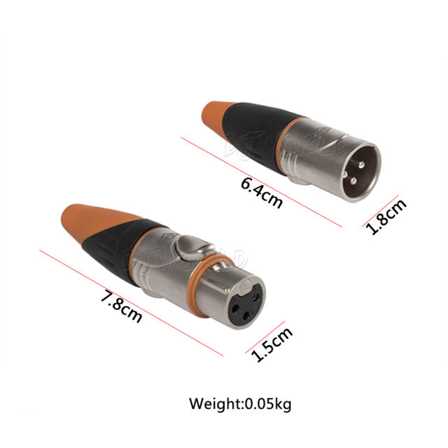 2m/3m Waterproof DMX iron Cable and Base-orange