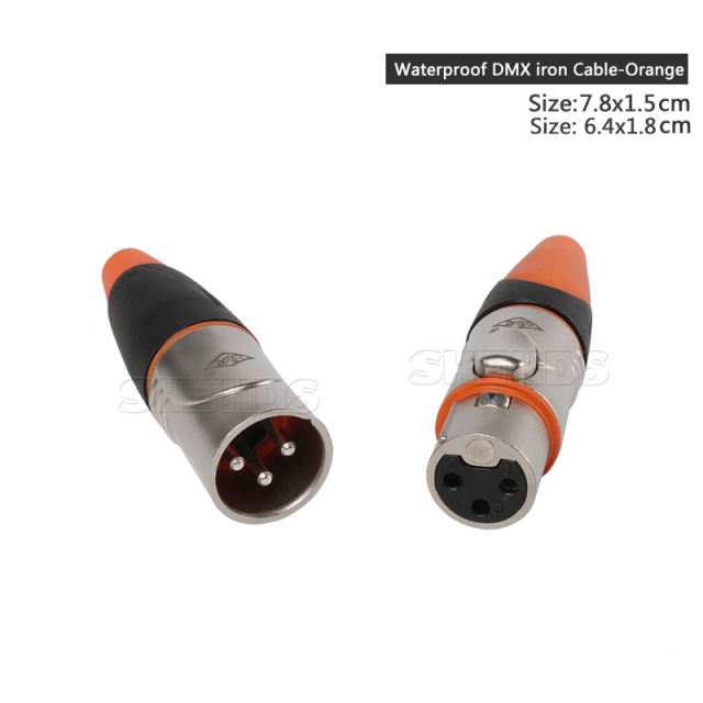 2m/3m Waterproof DMX iron Cable and Base-orange