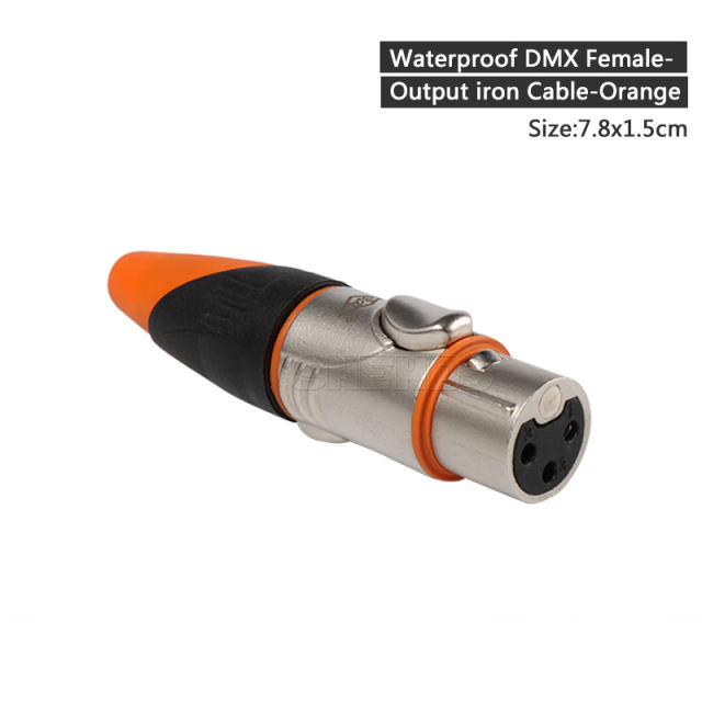 2m/3m Waterproof DMX iron Cable and Base-orange