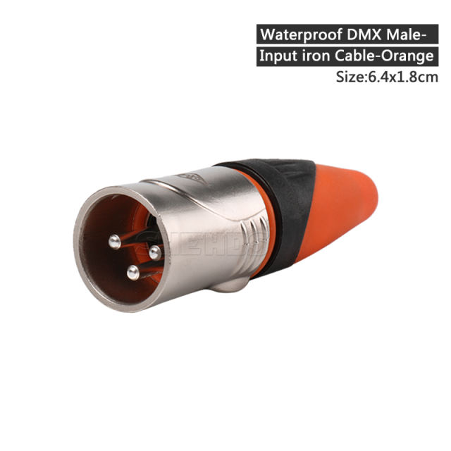 2m/3m Waterproof DMX iron Cable and Base-orange