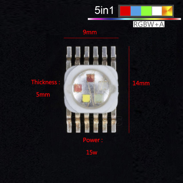 Newest Design LED 3/4/5/6 in 1Chips good fot light equipment