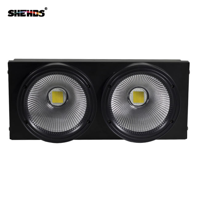 Free Shipping 2eyes 200W LED COB Blinder Violet Lighting DMX512 Stage Lighting Effect Audience Lighting DJ Equipment Disco