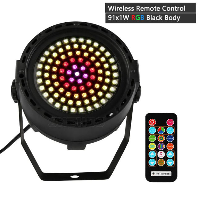 SHEHDS 127WRGB Wireless Control Led Disco Light DJ RGB Stage Light DMX 512 LED Strobe Flash Disco Lamp Holiday Party Flash Light