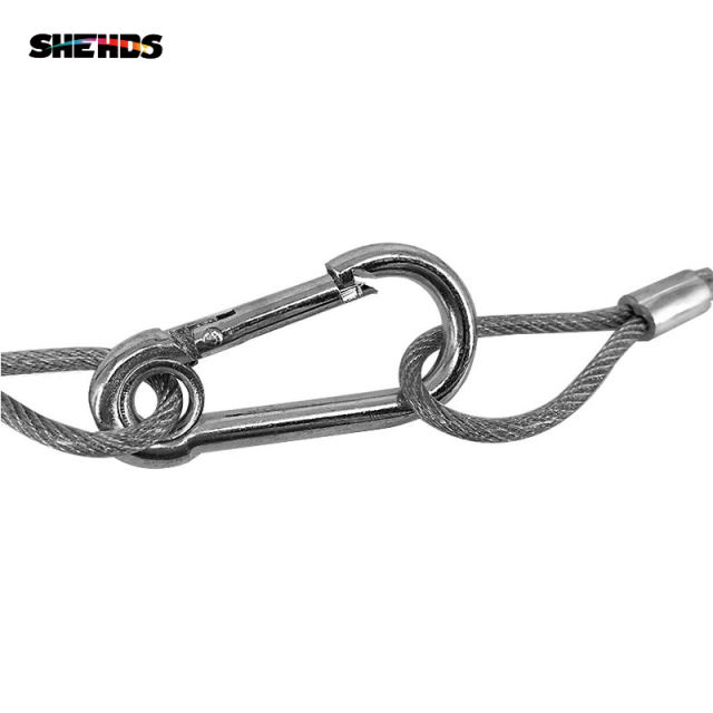 Insurance Rope Stainless Steel Rope Loading Weight 40kg ,Wire XR35 Safety Cables With Looped Ends For Securing Stage Lighting