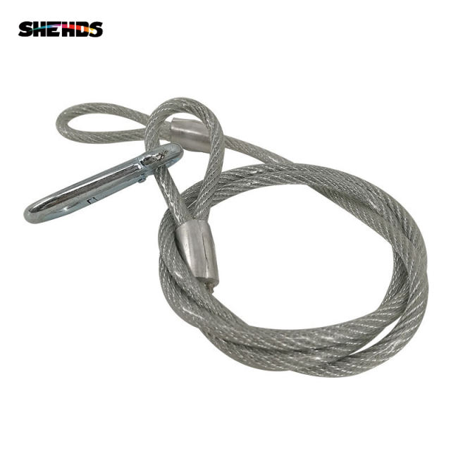 Insurance Rope Stainless Steel Rope Loading Weight 40kg ,Wire XR35 Safety Cables With Looped Ends For Securing Stage Lighting