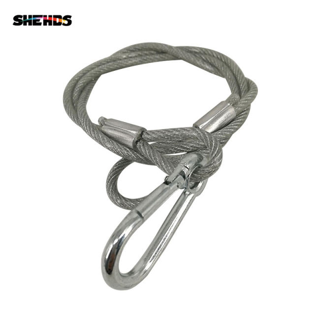 Insurance Rope Stainless Steel Rope Loading Weight 40kg ,Wire XR35 Safety Cables With Looped Ends For Securing Stage Lighting