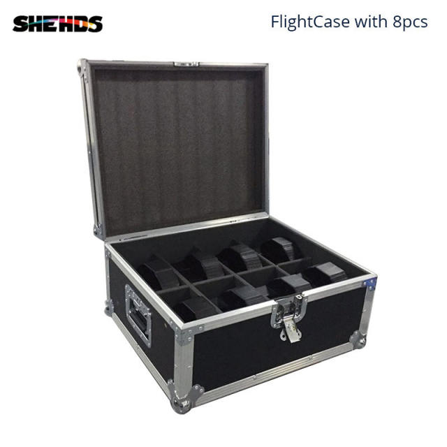 FlightCase With 6/8/10/12/16pcs LED Luxury DMX 8 Channels Led Flat Par Light 7x18W RGBWAUV 6IN1