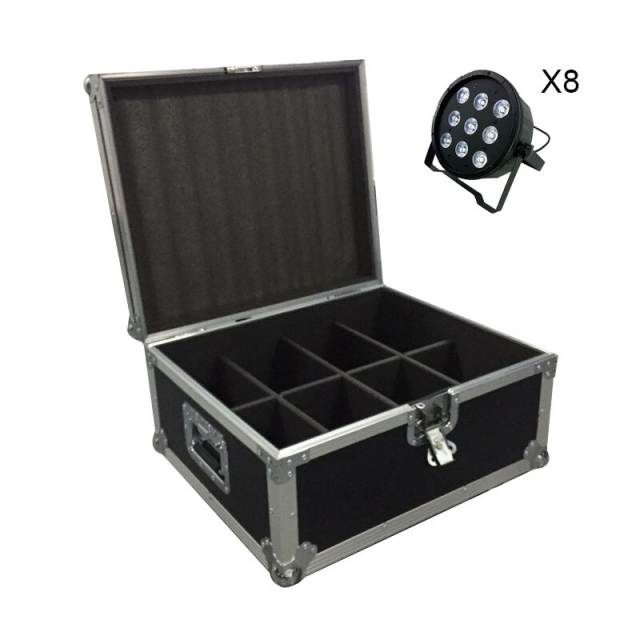 FlightCase with 6/8/10/12/16pcs LED Par 9x12W RGBW 4IN1 Stage Lighting DJ Par LED RGBW Wash Disco Light DMX