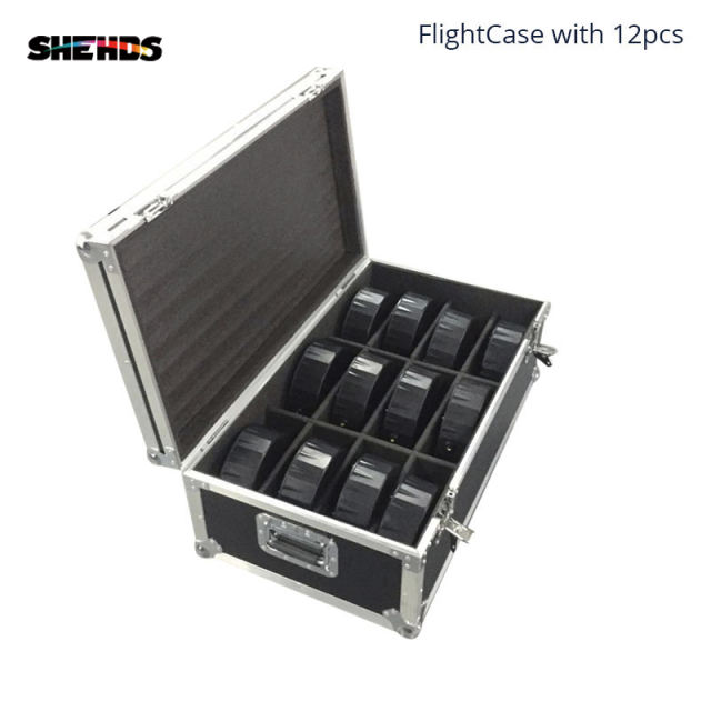 FlightCase with 6/8/10/12/16pcs LED Par 9x12W RGBW 4IN1 Stage Lighting DJ Par LED RGBW Wash Disco Light DMX