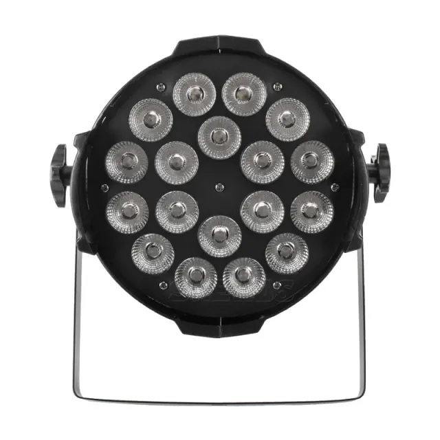 Aluminum Alloy LED Par Light With Flightcase 18x12W RGBW 4in1 LED Par Can Par 64 LED Spotlight DJ Projector Stage Lighting