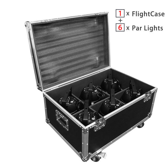 Aluminum Alloy LED Par Light With Flightcase 18x12W RGBW 4in1 LED Par Can Par 64 LED Spotlight DJ Projector Stage Lighting