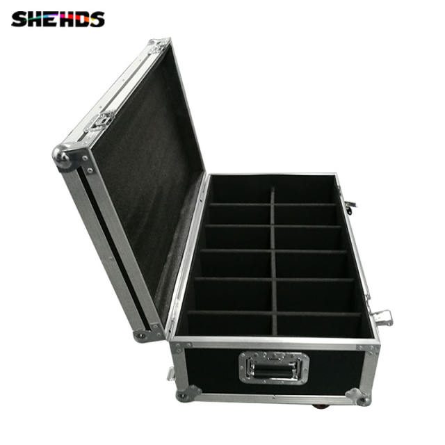 FlightCase With 6/8/10/12/16pcs LED Luxury DMX 8 Channels Led Flat Par Light 7x18W RGBWAUV 6IN1