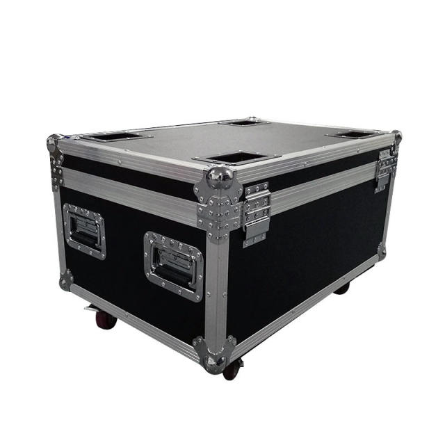 Flight Case with 4/6/8/10 pieces Aluminum alloy LED Flat Par 18x18W RGBWA+UV Lighting LED lighting  with 8pieces DMX Cables DJ