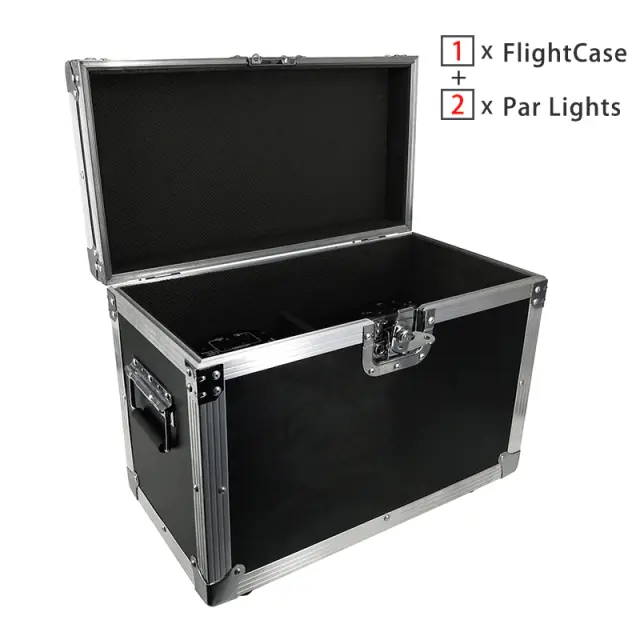 Aluminum Alloy LED Par Light With Flightcase 18x18W RGBWA+UV 6in1 LED Par Can Par 64 LED Spotlight DJ Projector Stage Lighting