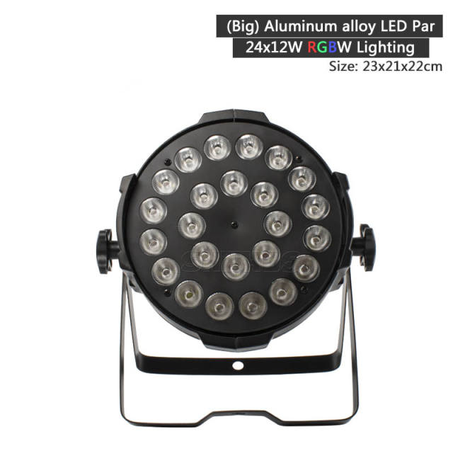 24x12W/24x18W  Led Par Light RGBW 4IN1/RGBWA+UV 6IN1 DMX DJ Disco KTV Party Stage Wedding Effect Equipment Powercon