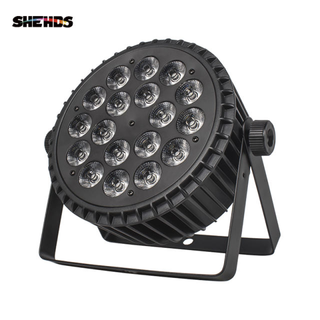 Aluminum Alloy LED Flat Par Light 18x12/18W  4/6in1 512 DMX  Event  Party KTV Disco DJ Stage Lighting