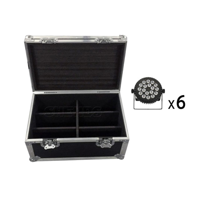 High Quality Flight Case with 4/6/810 pieces LED Fat Par Lighting 18x12W/18W Stage DJ DMXParty Lights