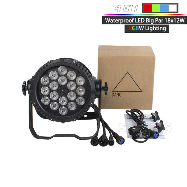 Waterproof Aluminum Alloy LED Big Par 18X12/18W Lght Out Door DJ Concert Show equipment