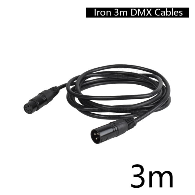 Iron DMX Cables high Quality 3-pin signal Connection DMX Cable For Stage Light