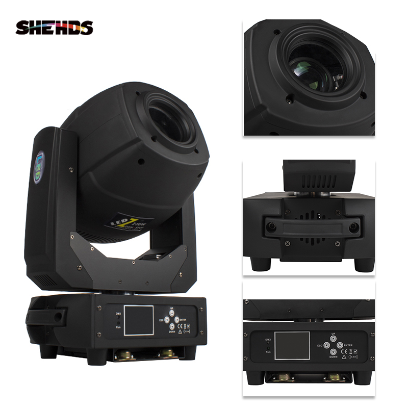 SHEHDS LED 230W Spot Zoom GOBO&Color Plate Moving Head light (Upgrade From  Beam 230W 7R) DJ Disco Stage Moving Head Lights Stage DJ Lighting