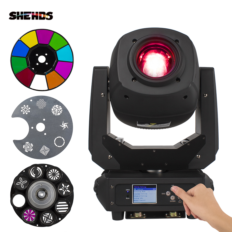 SHEHDS LED 230W Spot Zoom GOBO&Color Plate Moving Head light (Upgrade From  Beam 230W 7R) DJ Disco Stage Moving Head Lights Stage DJ Lighting