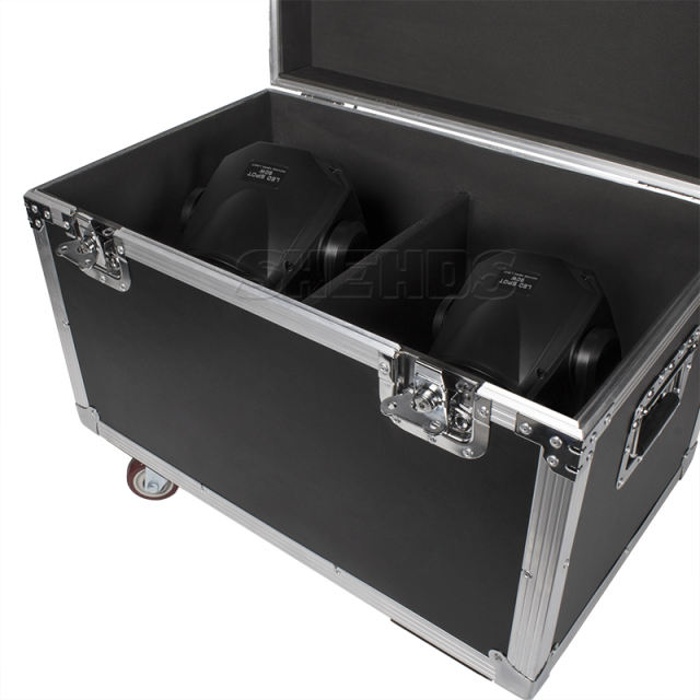 FlightCase With 2pcs LED 230W Spot Zoom Moving Head spotlight  DJ Disco Stage Moving Head Lights Stage DJ Lighting