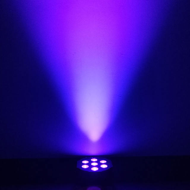LED Flat Par 7x18W RGBWA+UV  Stage Lighting