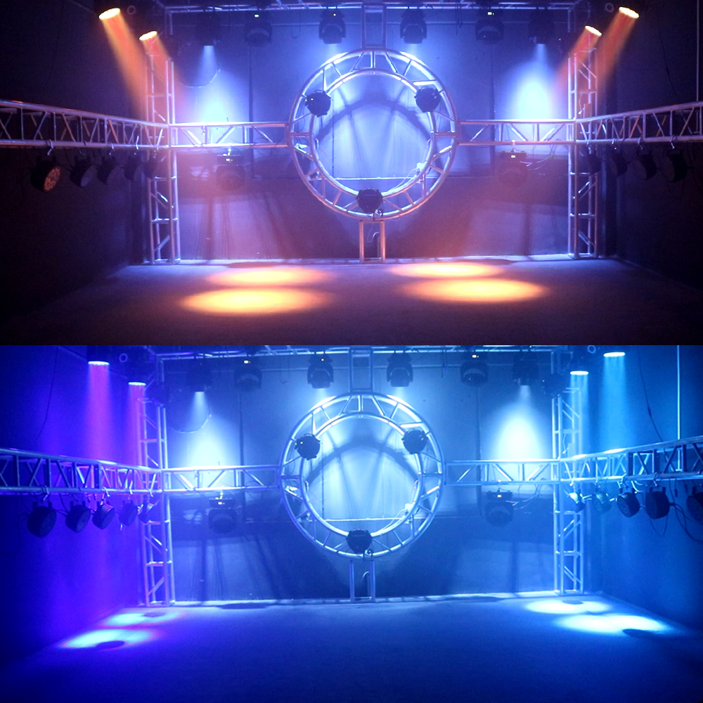 LED Moving Head 19x15W RGBW Wash/Zoom Stage Lights for Church Theater