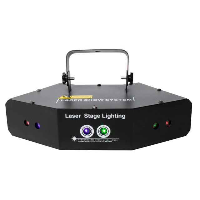 Six Eyes Red Green Blue Scan Full Color Laser Stage Effect DMX512 Lighting For DJ Disco KTV Party Nightclub And Dance Floor