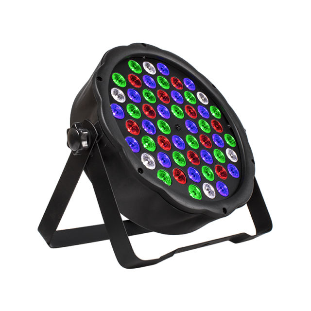 LED 54x3W RGBW LED Flat Par RGBW Color Mixing DJ Wash Light Stage Uplighting KTV Disco DJ DMX512